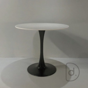 黑鬱金香桌 80cm (灰岩) - 洽談桌 小圓餐桌 經典設計家具