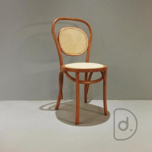 10號餐椅 (藤靠藤面) - 經典北歐風 實木設計 藤編藝術