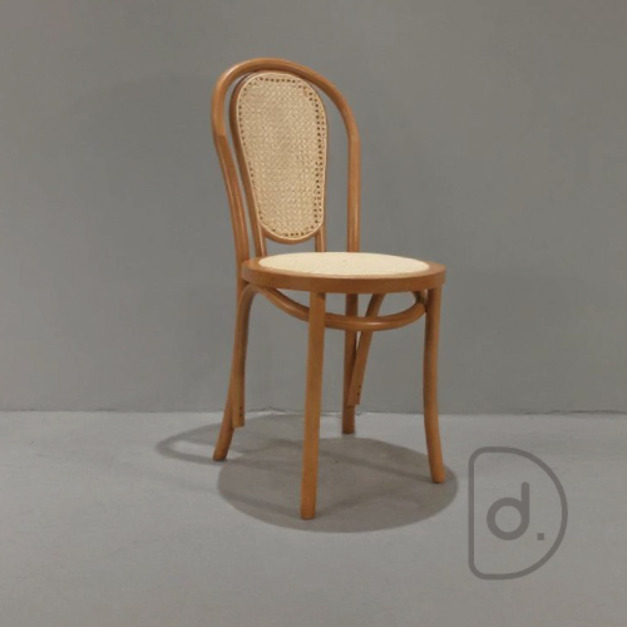18號餐椅 (藤靠藤面) - 經典設計 實木藤編 北歐風格