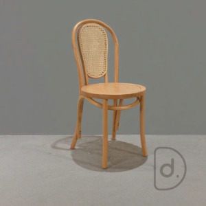 18號餐椅 (藤靠板面) - 經典設計 實木家具 北歐風格