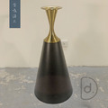 金鳴邊几 50cm - 奢華金色 優雅大理石 藝術家具_1