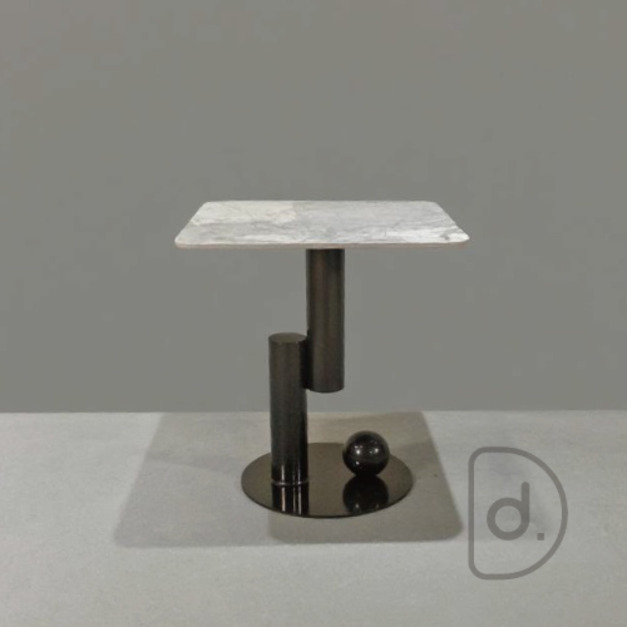 一球方几 - 大理石家具 雷亞藍岩板 石板茶几