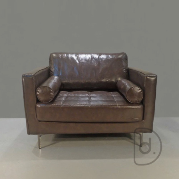 古方單人沙發 - 老式復古 舊式風格 大型休閒椅