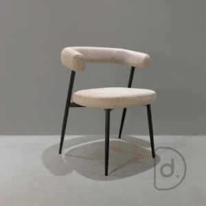 傑特扶手餐椅 - 纖細美型 舒適麻布軟墊 優美設計