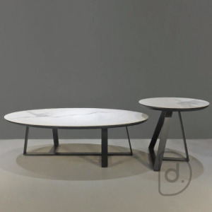 水雲茶几組 - 山水石板 藝術大理石 邊桌大茶几