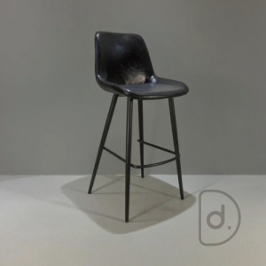 五零吧台椅 (黑/咖) - 復古設計 老式皮椅 舊時代的美好