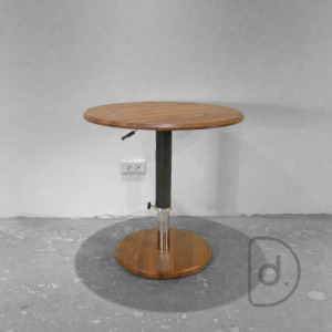 萊洛伸降圓几 (胡桃木) - 移動式設計 伸降小圓桌 現代北歐