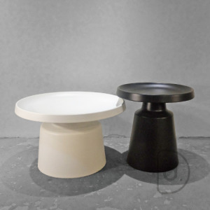 太極圓几組 - 極簡設計 兩件式茶几  磨沙鐵件