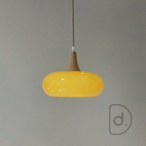 米吉吊燈 (黃/白) - 藝術玻璃 氣氛照明 浪漫燈飾