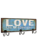工業風格掛飾 壁掛 英文字意造型壁掛架 LOVE - 藍 (3種款式)_1