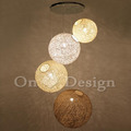 特價-北歐 小清新 設計師風格燈款 Random Light 麻線球吊燈 40CM_4