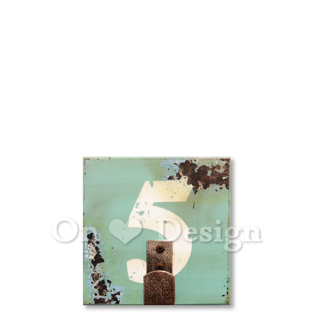 工業風格掛飾 壁掛 號碼牌 衣掛勾 - 5號 (8種款式)