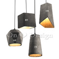 工業 復古風格 loft 設計師的燈 工業風 幾何 水泥吊燈 灰色- B款_4