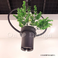 清新 北歐風 植物盆栽 吊燈 如空中花園般 餐廳燈 幾何盆栽 吊燈 -圓_3