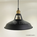 特價-Loft 工業風 倉庫風 美式鄉村 餐廳燈 玄關燈 黃銅鍋蓋吊燈-黑色_5
