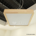 北歐 極簡風格 LED 走道 走廊 客廳 方塊 LED 吸頂燈 實木-42CM_3