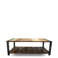 LOFT 工業家具 法式 復古工業 回收木 可法 雙層茶几 咖啡桌