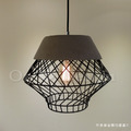 工業 復古風格 loft 設計師的燈 工業風 水泥 珠鏈 吊燈-黑網_3