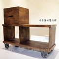 VINTAGE 工業風 LOFT 工業家具 法式 復古工業 積木 茶几 帶滑輪_2