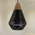 丹麥設計 Loft 北歐 設計師的燈款 原木 幾何 摺紙 吊燈 黑色 -小號_3