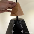 丹麥設計 Loft 北歐 設計師的燈款 原木 幾何 摺紙 吊燈 黑色 -小號_4