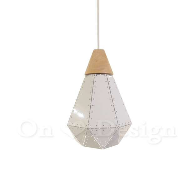 丹麥設計 Loft 北歐 設計師的燈款    原木 幾何 摺紙 吊燈 白色 -小號
