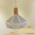 丹麥設計 Loft 北歐 設計師的燈款原木 幾何 摺紙 吊燈 白色 -大號_3