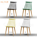 特價商品- 北歐風格 小清新 餐椅 線條 多彩 溫莎椅 -芥末黃色_4