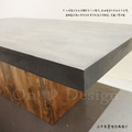 Industrial Table LOFT工業家具 清水模 實木 水泥 中島 茶几 -120CM_3
