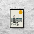 VINTAGE 工業風格 LOFT 北歐風 掛飾 掛畫 藝術 首都 系列-巴黎_1