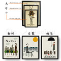 VINTAGE 工業風格 LOFT 北歐風 掛飾 掛畫 藝術 首都 系列-紐約_2