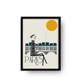VINTAGE 工業風格 LOFT 北歐風 掛飾 掛畫 藝術 首都 系列-巴黎