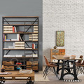 美式風格家具 LOFT餐桌 工業家具 仿古家具 荷蘭工業風 船廠 末日書架 雙層_2