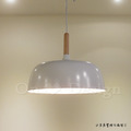 Loft 北歐 原木 風格 餐廳燈 走廊燈 恩果 吊燈胖胖版-白色_4