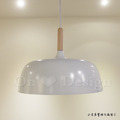 Loft 北歐 原木 風格 餐廳燈 走廊燈 恩果 吊燈胖胖版-白色_3