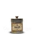 VINTAGE CAN 工業風格擺飾 仿舊 麻布 圓形 收納瓶罐 - DREAM - A (3種款式)