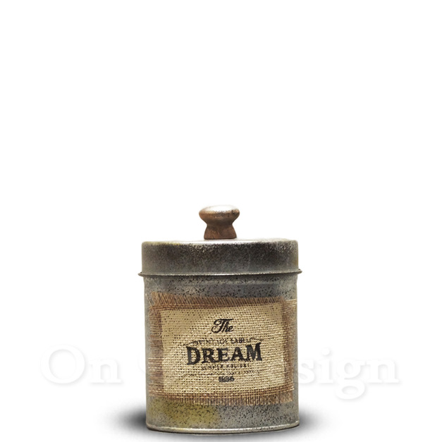 VINTAGE  CAN 工業風格擺飾 仿舊 麻布 圓形 收納瓶罐  - DREAM - A (3種款式)
