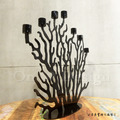 法式 北歐 奢華 現代 珊瑚礁 風格 燭台 多瑙河 珊瑚 燭台-黑色_2