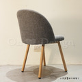 北歐 小清新 普普風格 可愛 莎莉 餐椅 休閒椅-灰色麻布_8
