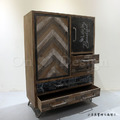 Vintage LOFT 法式 工業風 復古 鐵件 實木 展示架 奎恩 收納櫃 -B款_4
