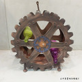 Vintage WineHolder 法式 工業風格 酒架 齒輪紅酒架 車輪_4