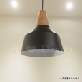 北歐 小清新 實木 簡約風格 餐廳燈 走道燈 波多 吊燈 - 中黑款_4
