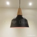 北歐 小清新 實木 簡約風格 餐廳燈 走道燈 波多 吊燈 - 中黑款_3