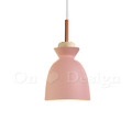 北歐 小清新 實木 簡約風格 餐廳燈 走道燈 多彩 蒙布朗 吊燈 A款 - 粉色