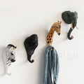 VINTAGE 工業風家飾 狂野草原 擬真動物掛勾 衣掛勾 斑馬_1