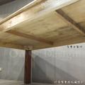 印度手工 家具 LOFT工業風格 RH風格 回收木 彩繪 大腳桌-200CM_4