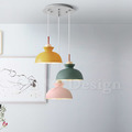 北歐 小清新 實木 簡約風格 餐廳燈 走道燈 多彩 蒙布朗 吊燈 C款 - 黃色_4