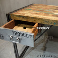 LOFT 工業家具 法式 復古工業 回收木 可法書桌-120_8