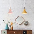 北歐 小清新 實木 簡約風格 餐廳燈 走道燈 多彩 蒙布朗 吊燈 B款 - 黃色_1