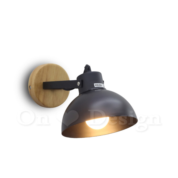 北歐 極簡風格  居家 通道 走廊 走道燈 原木 集集木壁燈-黑色